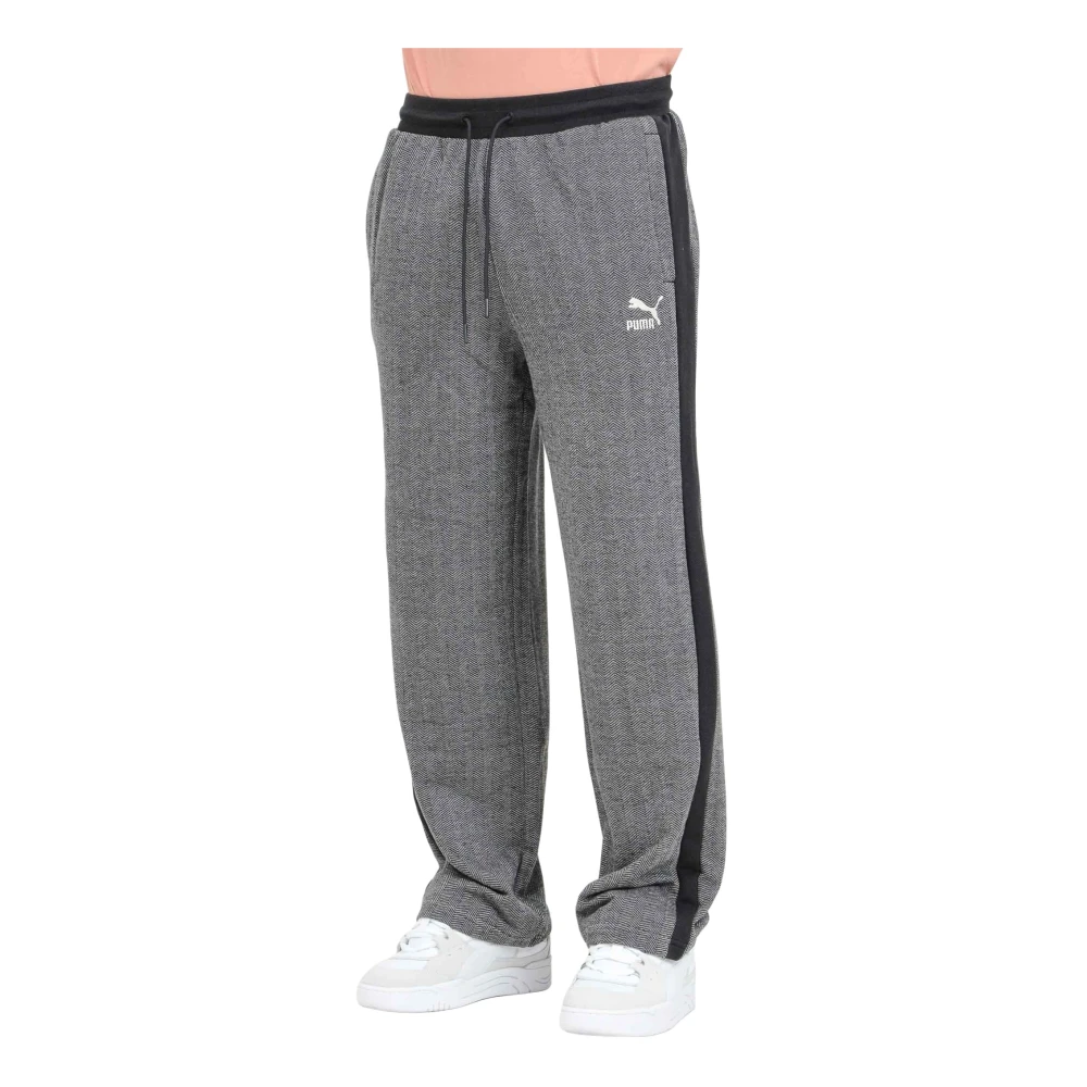 Puma Relaxed Track Broek Zwart Sportieve Broek Gray Heren