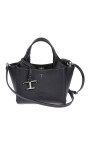 black-hammered-leather-bag-with-metal-t-timeless-pendant