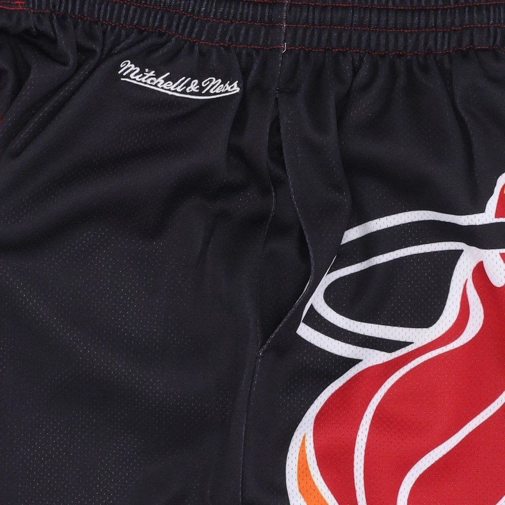 Mitchell & Ness Miami Heat Basketball Shorts Hardwood Classics Black Heren