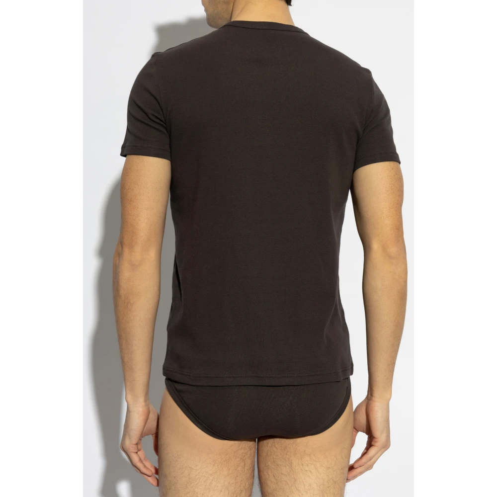 Tom Ford Katoenen T-shirt Brown Heren