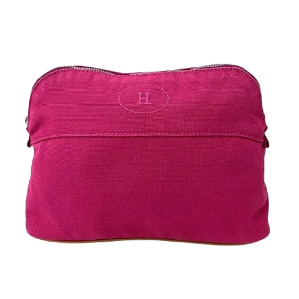 Hermès Vintage Pre-owned Canvas clutches Pink Dames