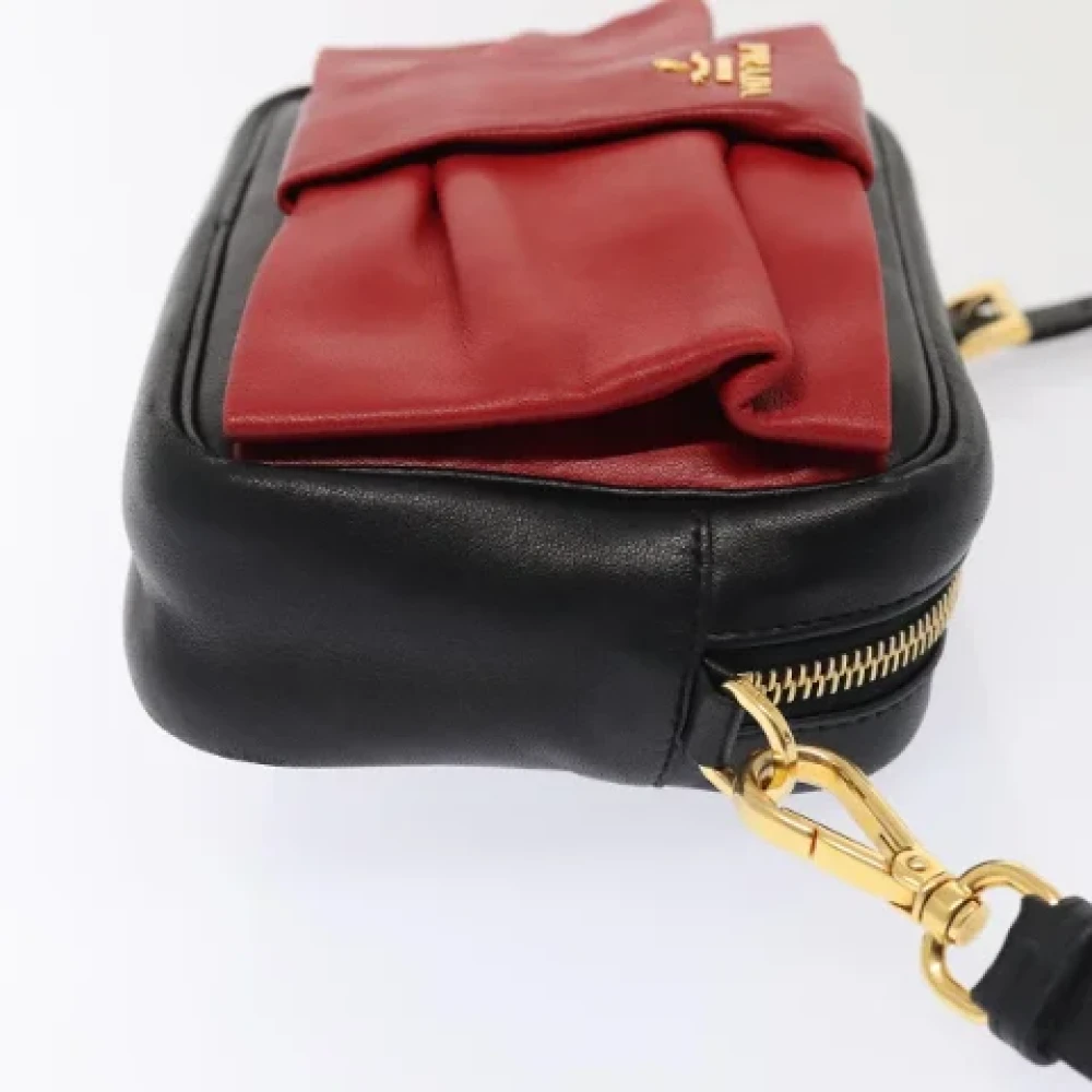 Prada Vintage Pre-owned Leather prada-bags Red Dames