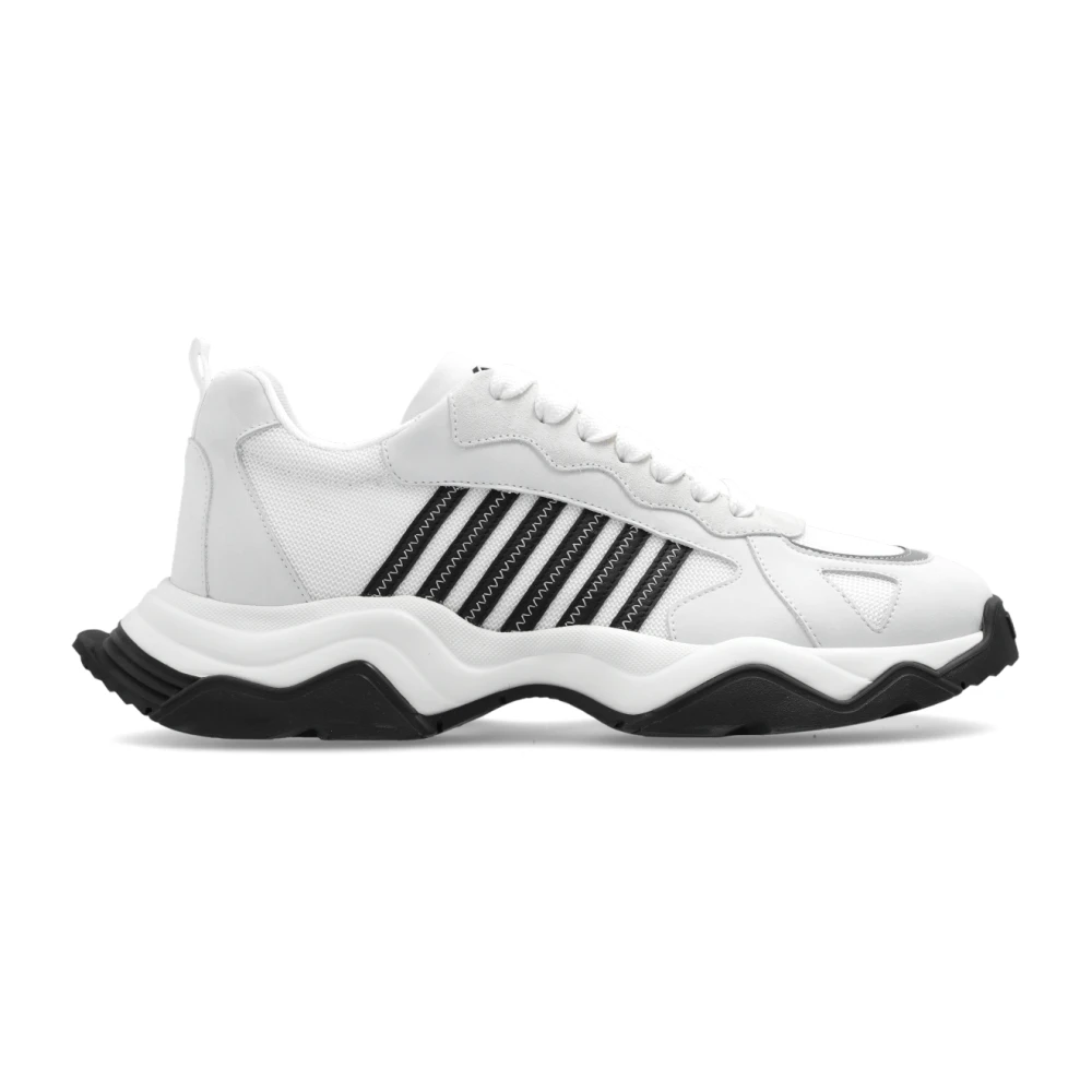 Dsquared2 Men's White Sneakers, 6 Uk, Wave Trainers