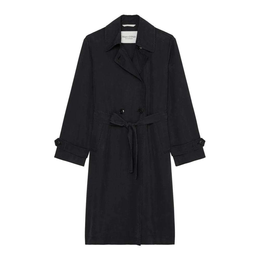 Marc O'Polo Flowing Car Coat regular Black Dames