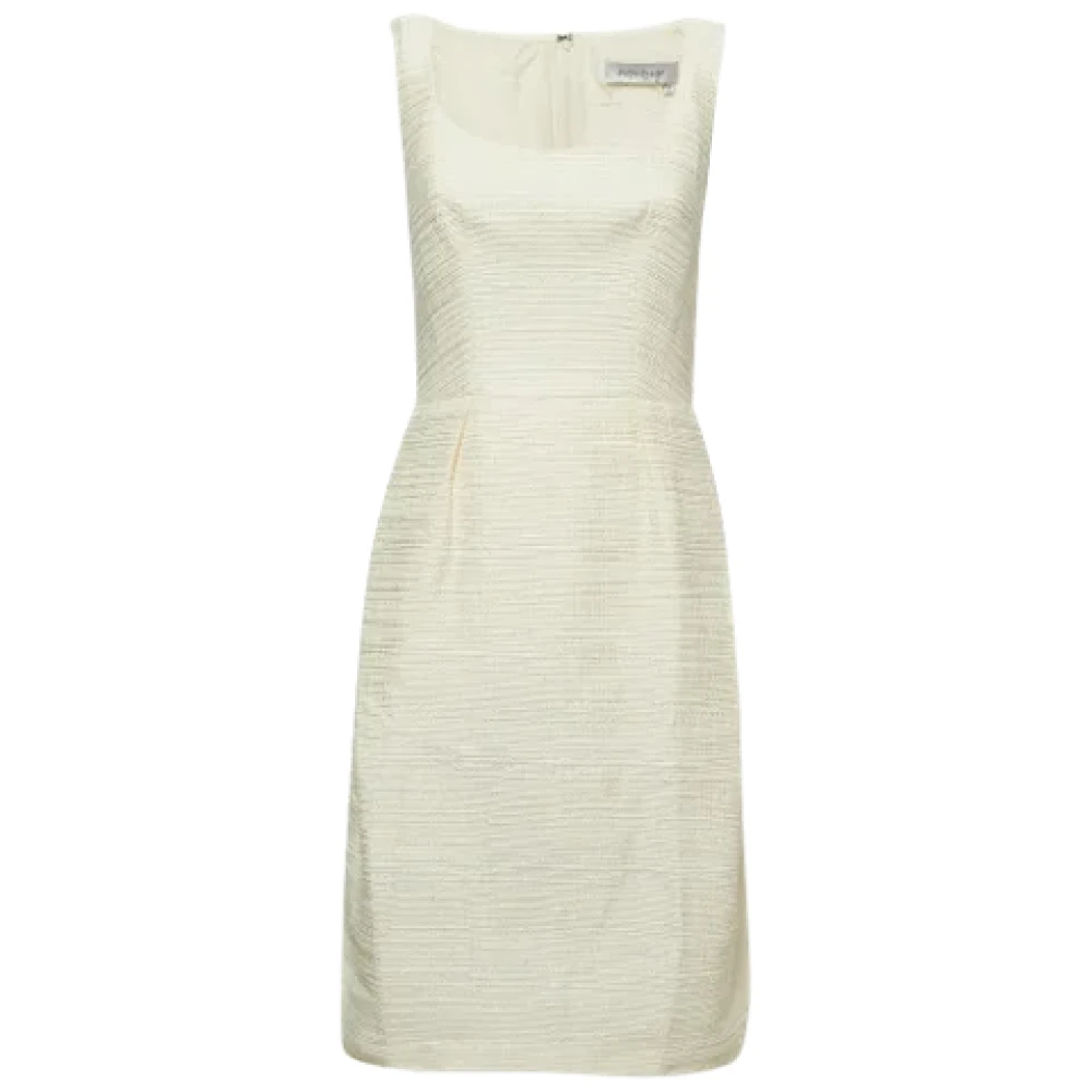 Yves Saint Laurent Vintage Pre-owned Fabric dresses White Dames