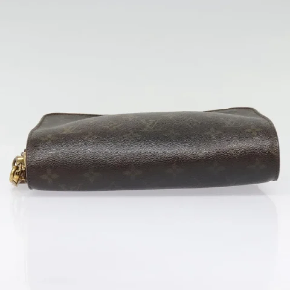 Louis Vuitton Vintage Pre-owned Canvas clutches Brown Dames