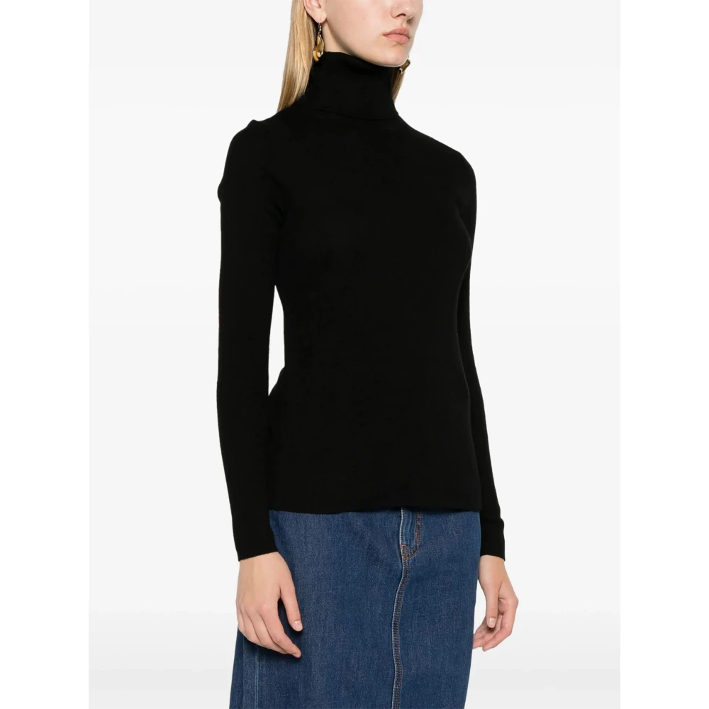P.a.r.o.s.h. Zwarte Gebreide Top Black Dames