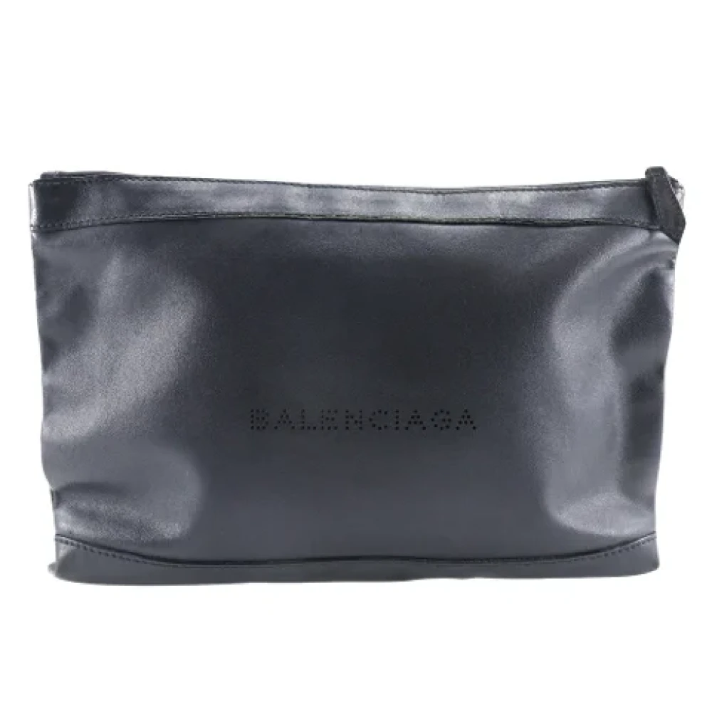 Balenciaga Vintage Pre-owned Leather clutches Black Dames