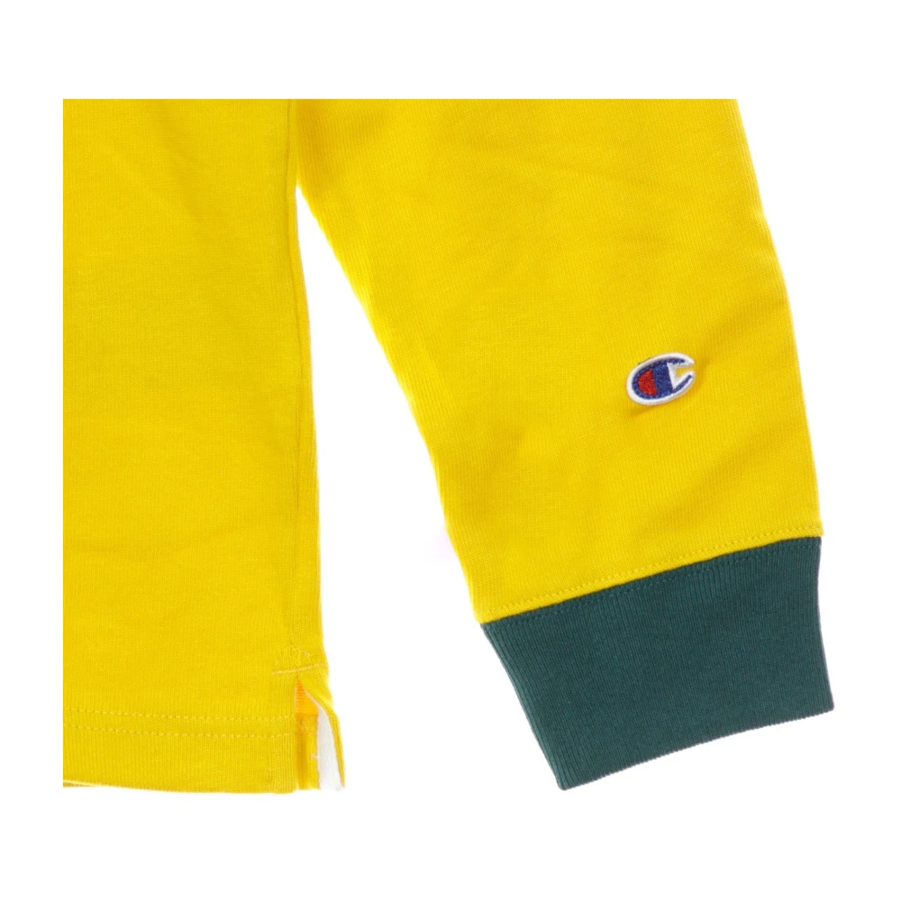 Champion Lange Mouw Polo in Geel Groen Yellow Heren