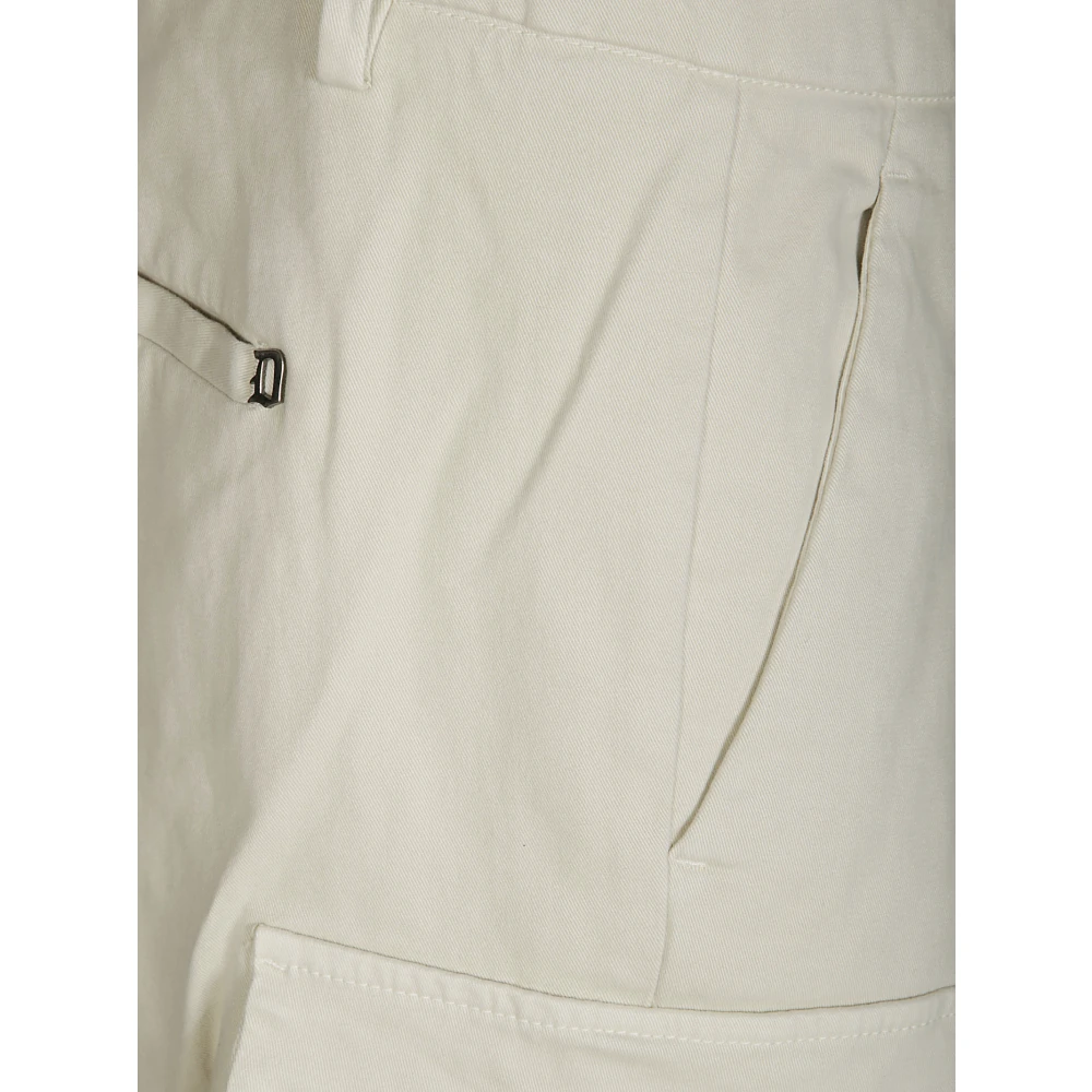 Dondup Cargo gabardine broek voor mannen Beige Heren