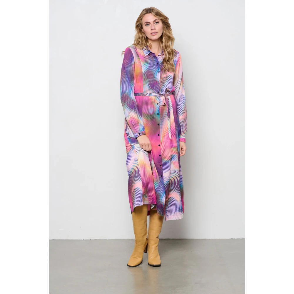 &Co Woman Shirtjurk met korte mouwen en knoopsluiting Multicolor Dames