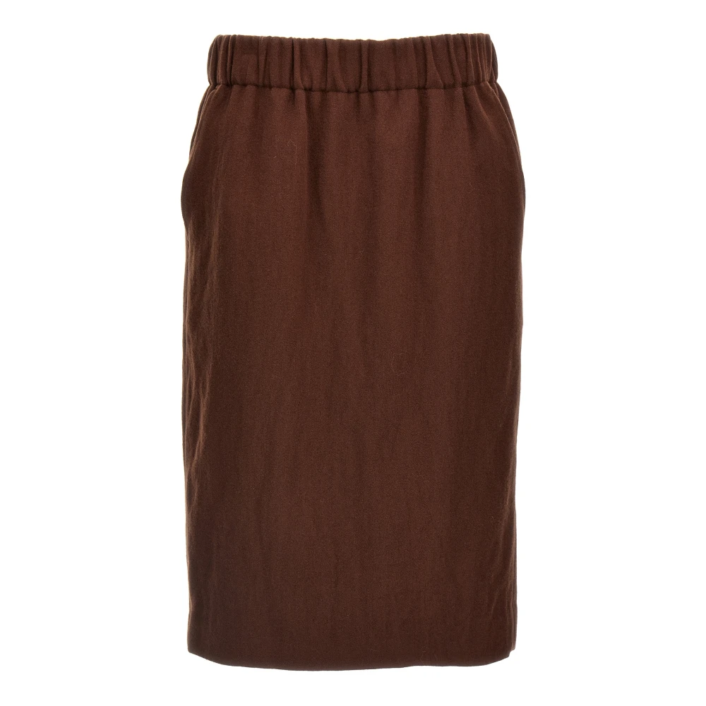Dries Van Noten Women's Brown Safya Skirt - Midi Skirts - Xs - Skirts