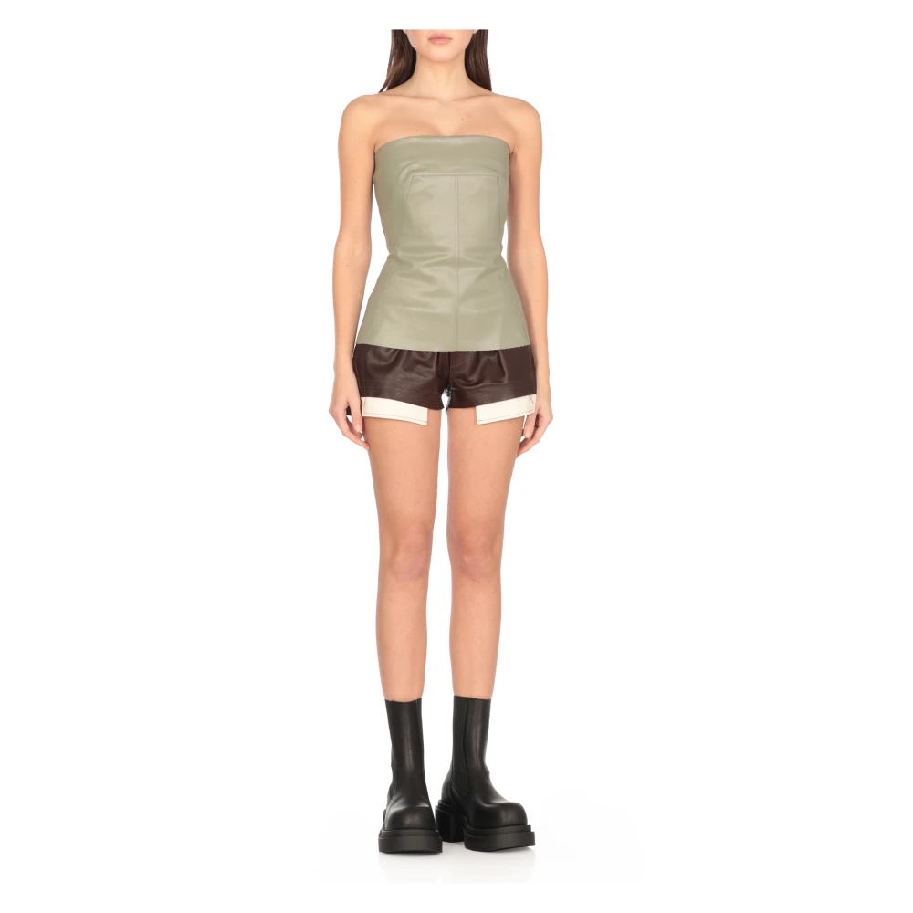 Rick Owens Groene Katoenen Top Green Dames