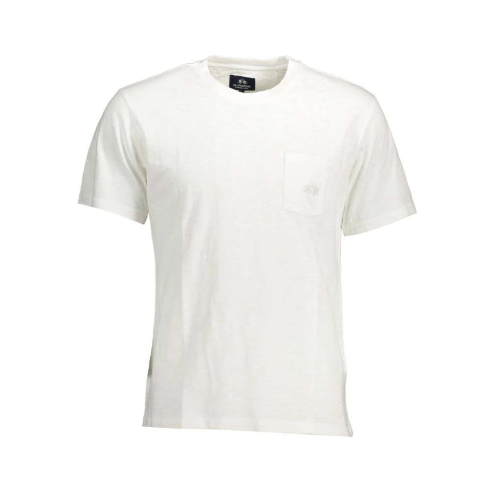 La Martina Men's White T-Shirts,, Cotton T-Shirt Large