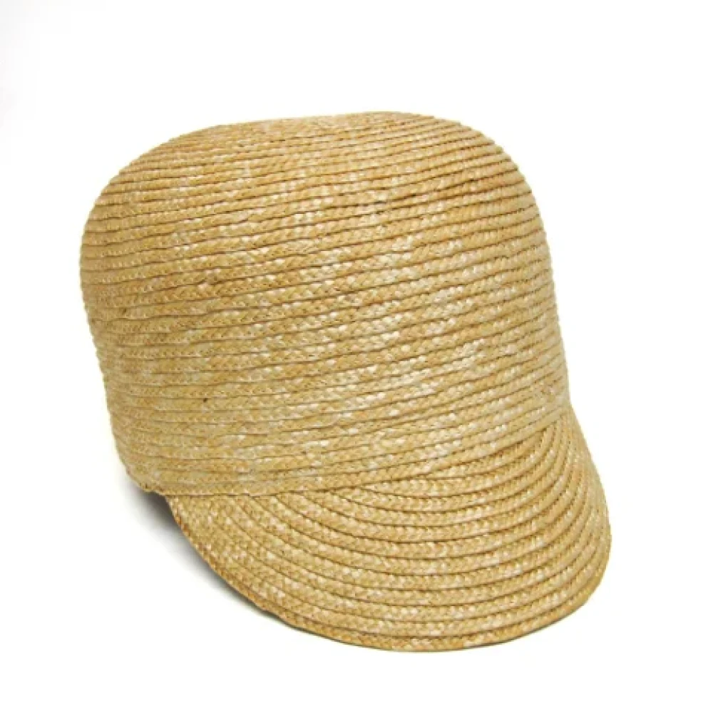 Miu Pre-owned Silk hats Beige Dames