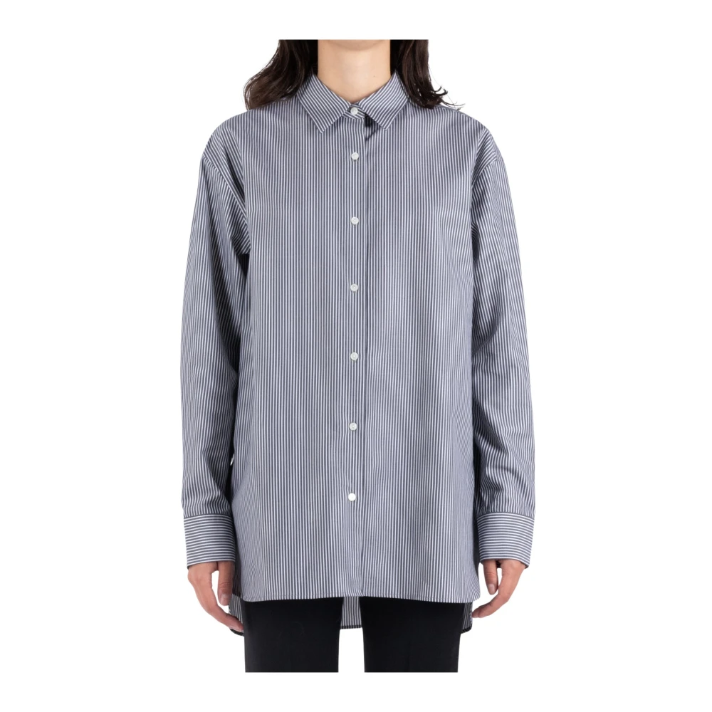 Nili Lotan Moderne witte en zwarte blouse Black Dames