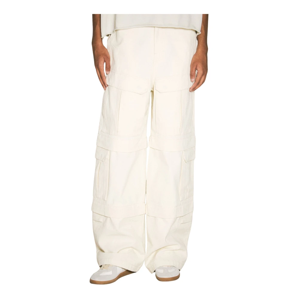 Entire Studios Canvas Cargo Broek Beige Heren