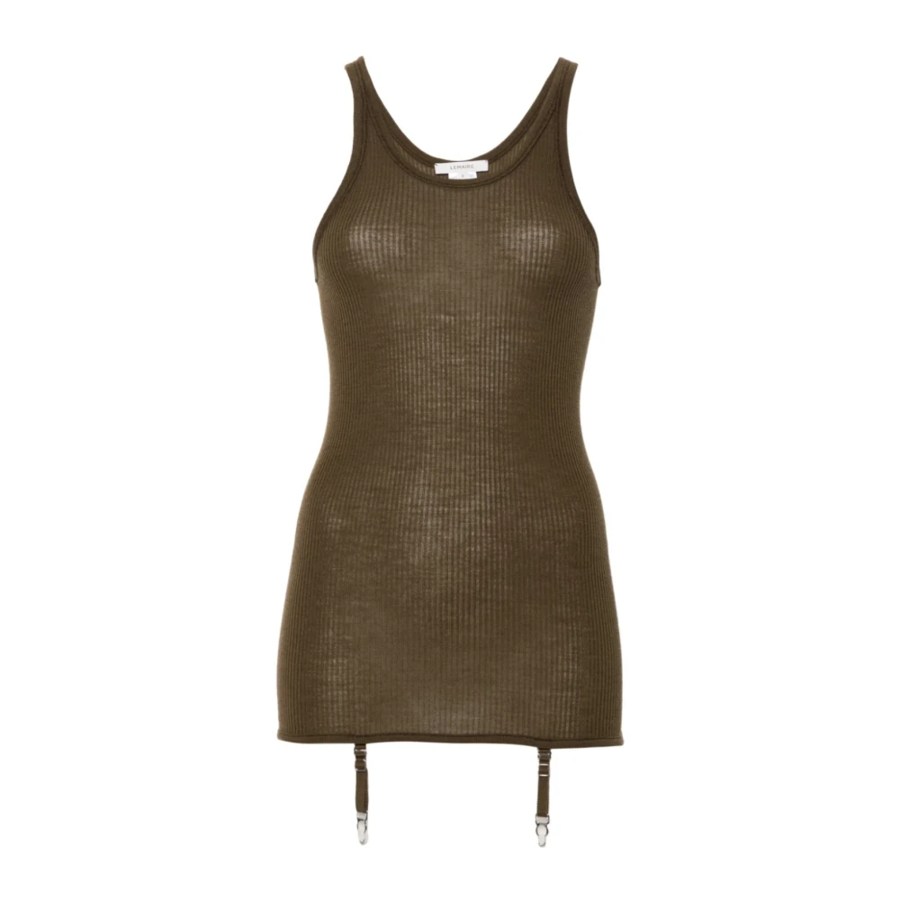 Lemaire Naadloze Tanktop met Bretels Havana Brown Dames