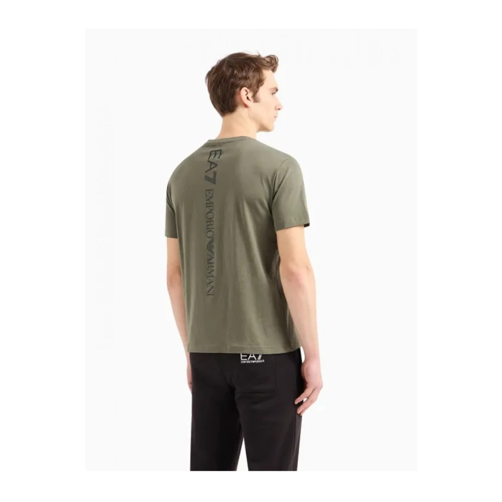 Emporio Armani EA7 T-Shirts Green Heren