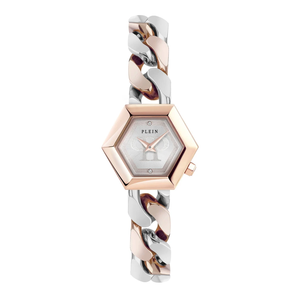 Philipp Plein Women's Pink Hexagon Groumette 28Mm Watch