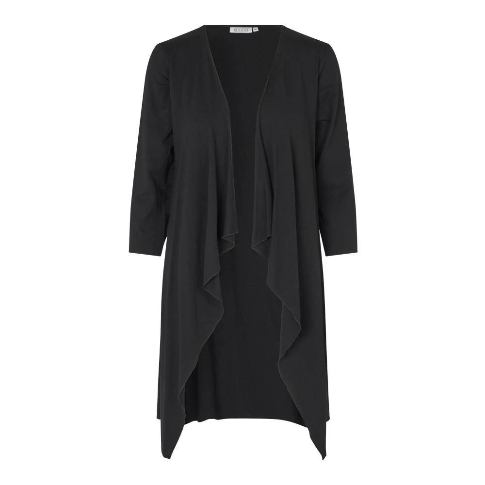 Masai Openvallende Cardigan in Zwart Black Dames