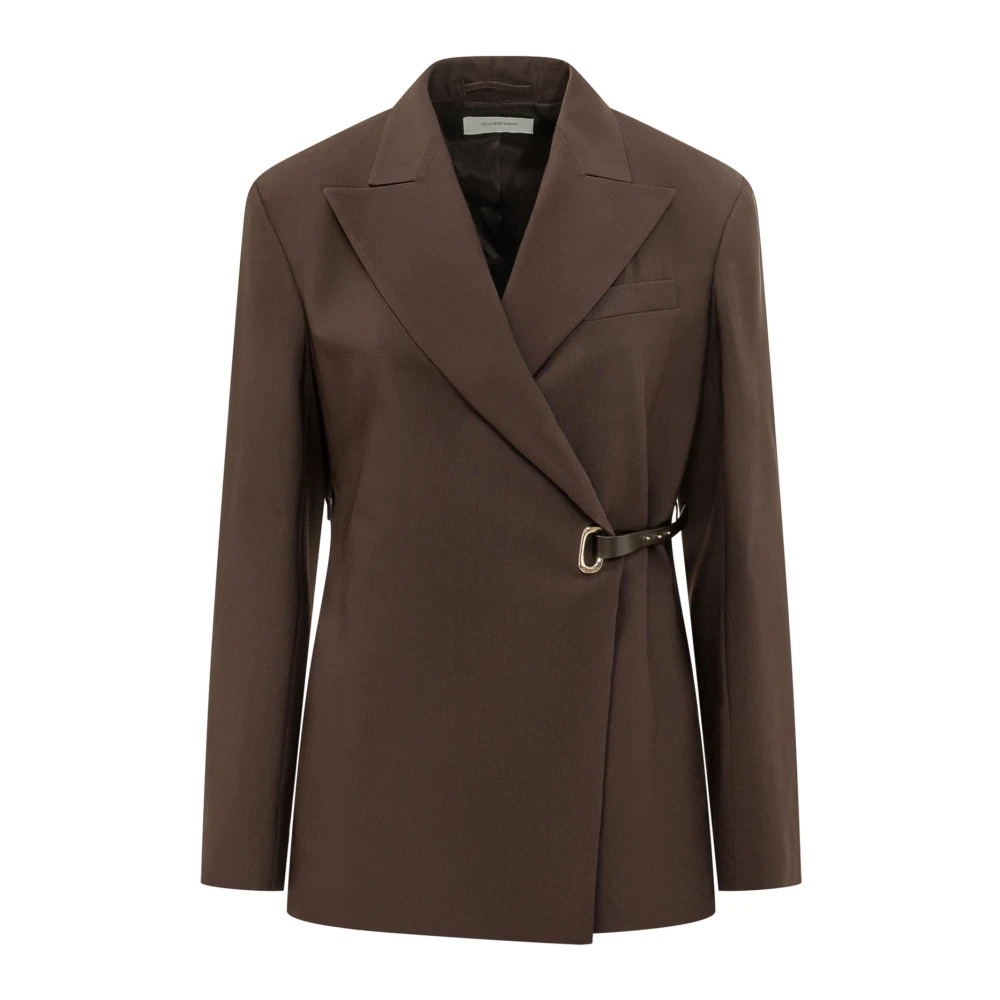 Sportmax Spxcinta Jacket - Female - Blazers - Brown - Xs - Jackets
