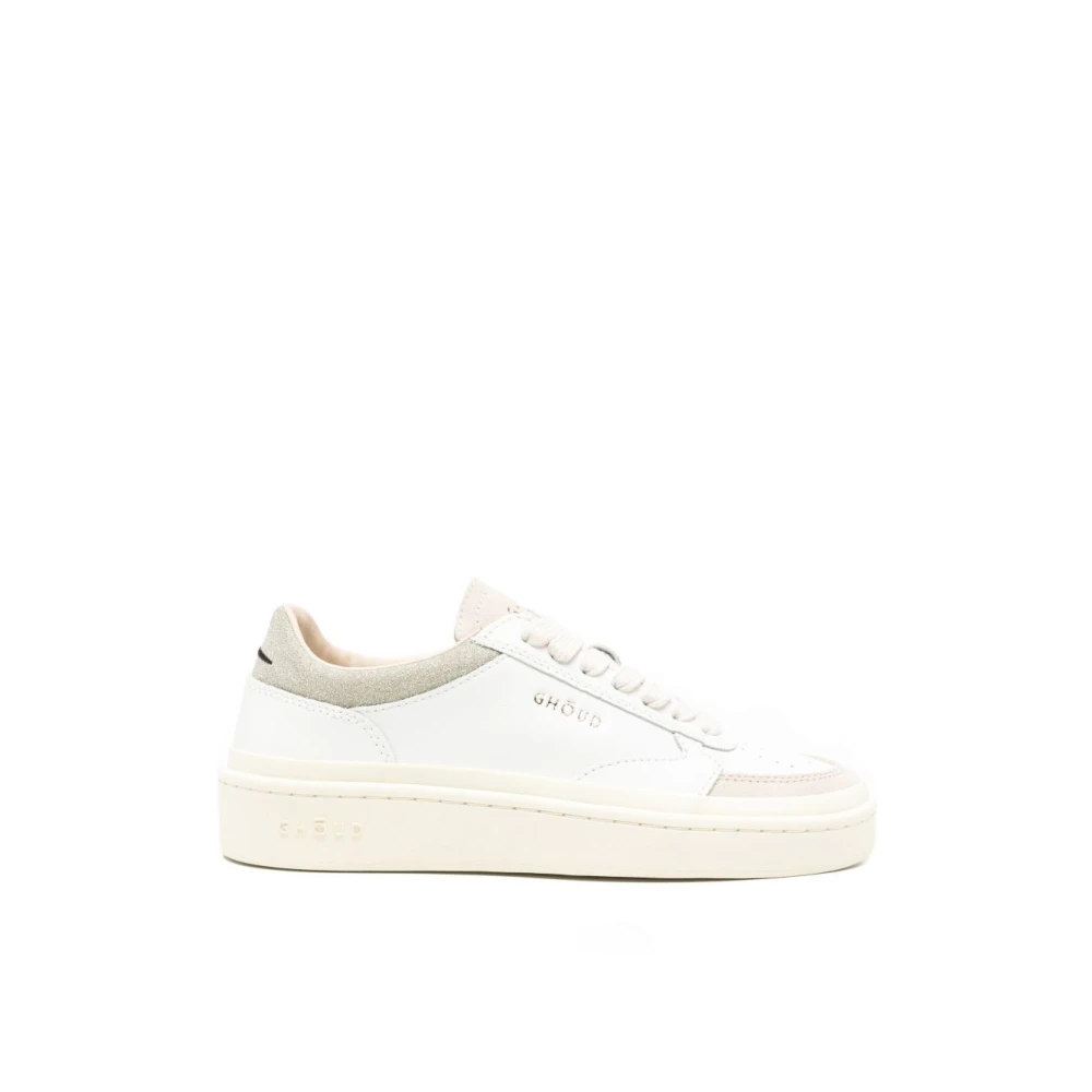 Ghoud Women's White Sneakers, 4 Uk, Pads Trainers