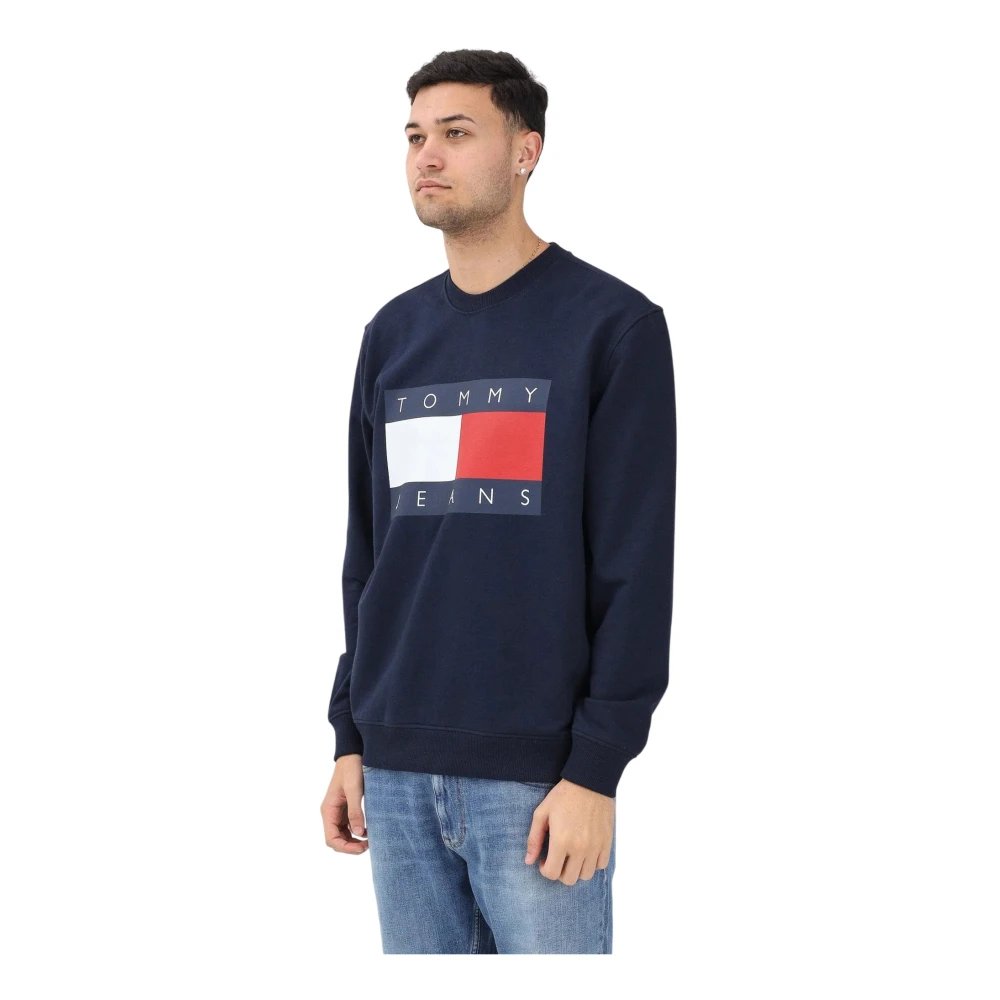 Tommy Jeans Men's Blue Switshirt - Sweatshirts - S - Sweatshirts & Hoodies