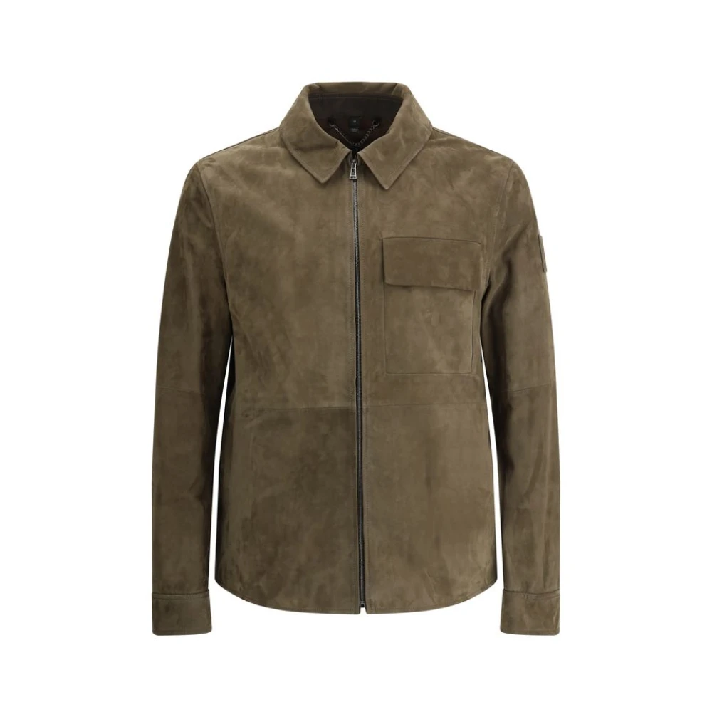 Belstaff Klassisk mockajacka med dragkedja Brown, Herr