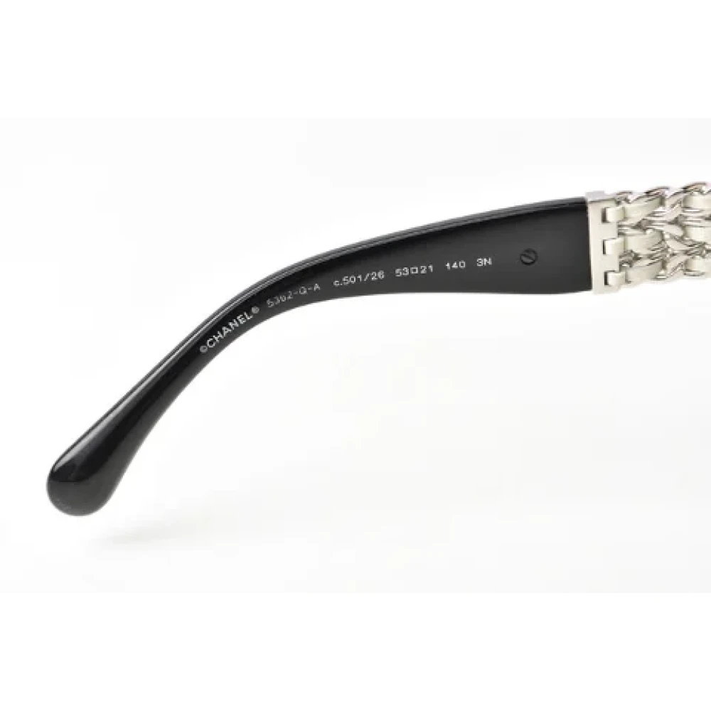 Chanel Vintage Pre-owned Plastic sunglasses Black Dames