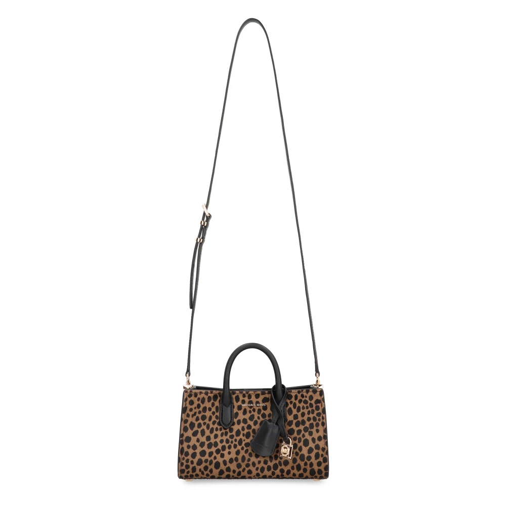 Michael Kors Luipaardprint Kalfshaar Handtas met Slot Multicolor Dames