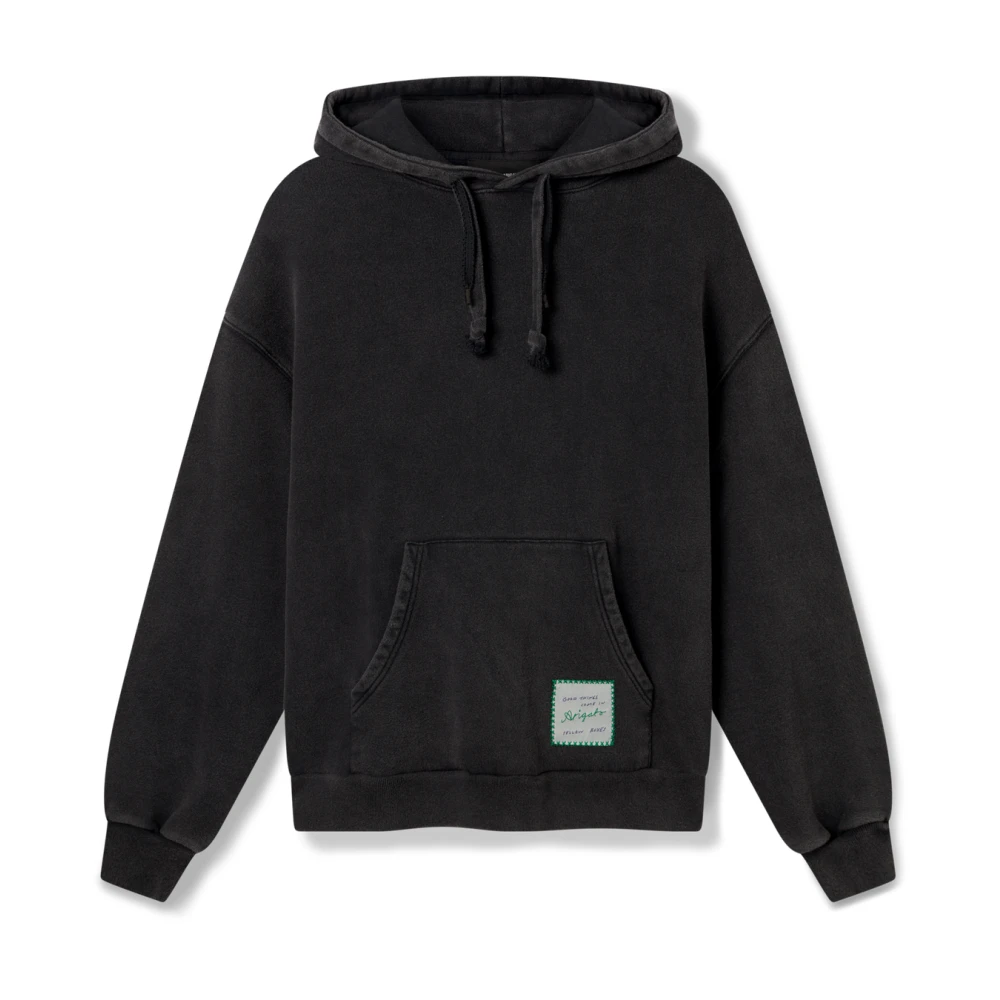 Axel Arigato Patch Washed Hoodie Black, Herr