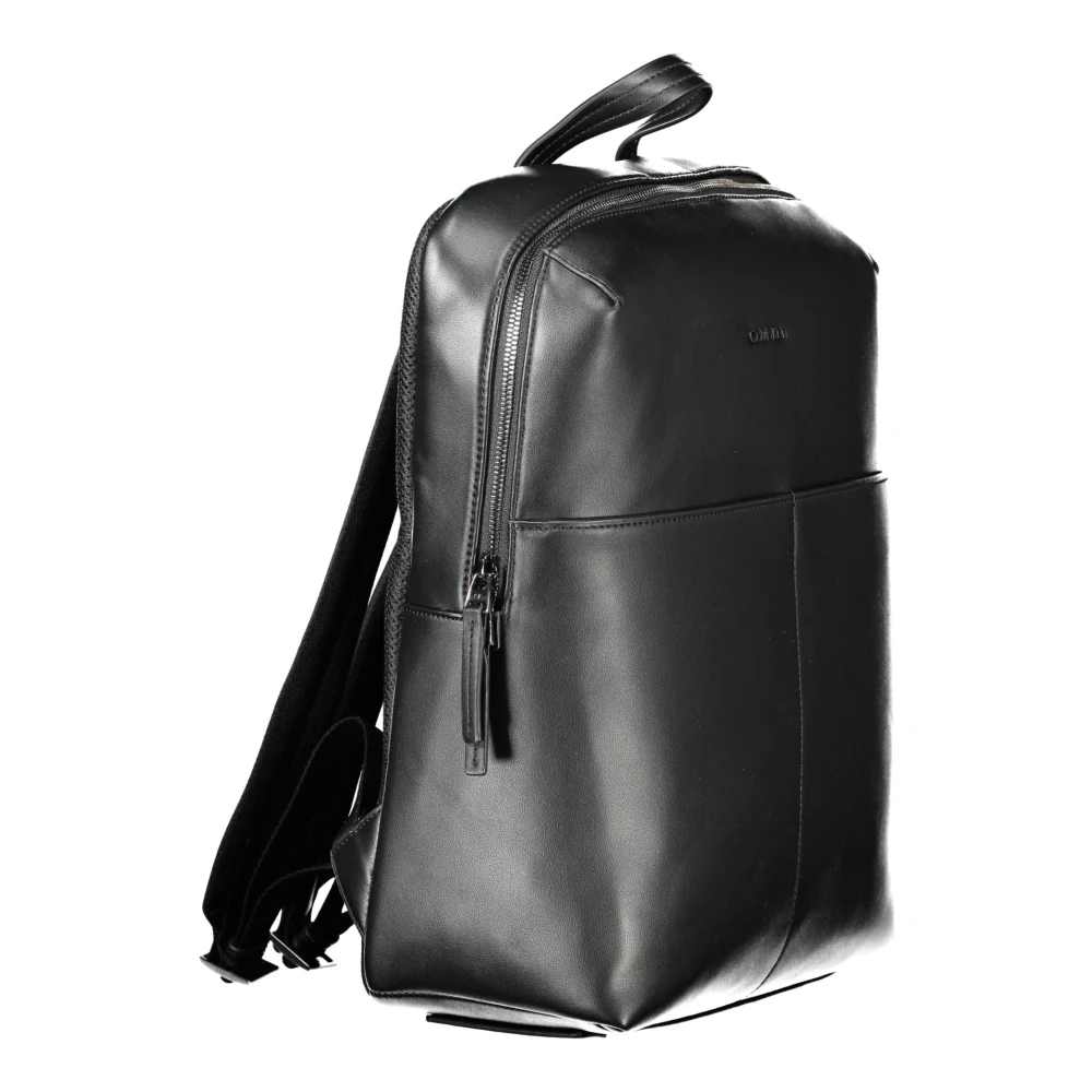 Calvin Klein Zwarte heren rugzak met ritssluiting Black Heren