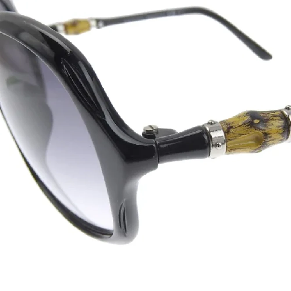 Gucci Vintage Pre-owned Plastic sunglasses Black Dames
