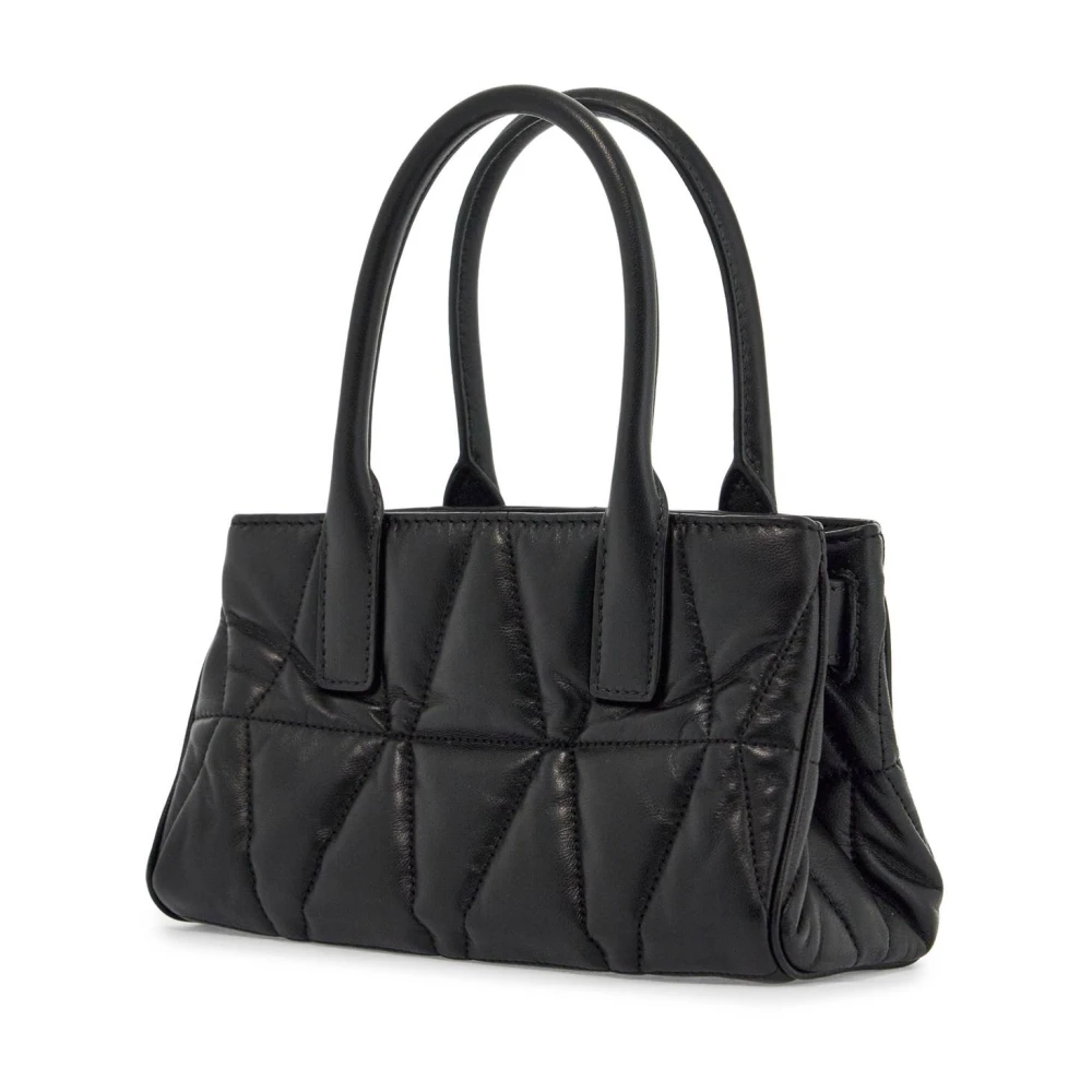 Versace Gewatteerde Medusa Handtas Black Dames