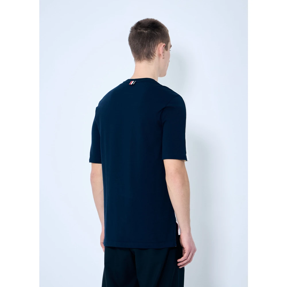Thom Browne Contrast Four-Bars T-Shirt Multicolor Heren