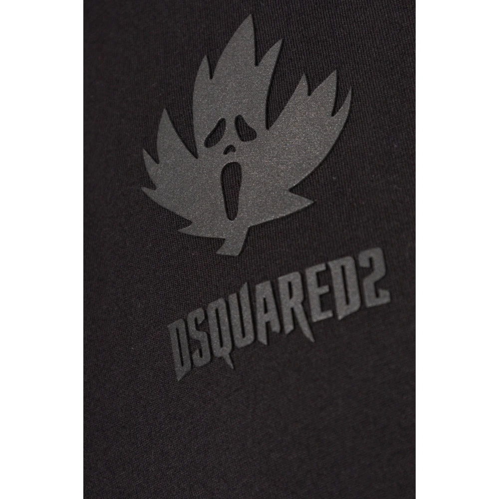 Dsquared2 Katoenen T-shirt Black Dames