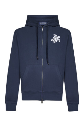 blue-sweater-with-turtle-logo