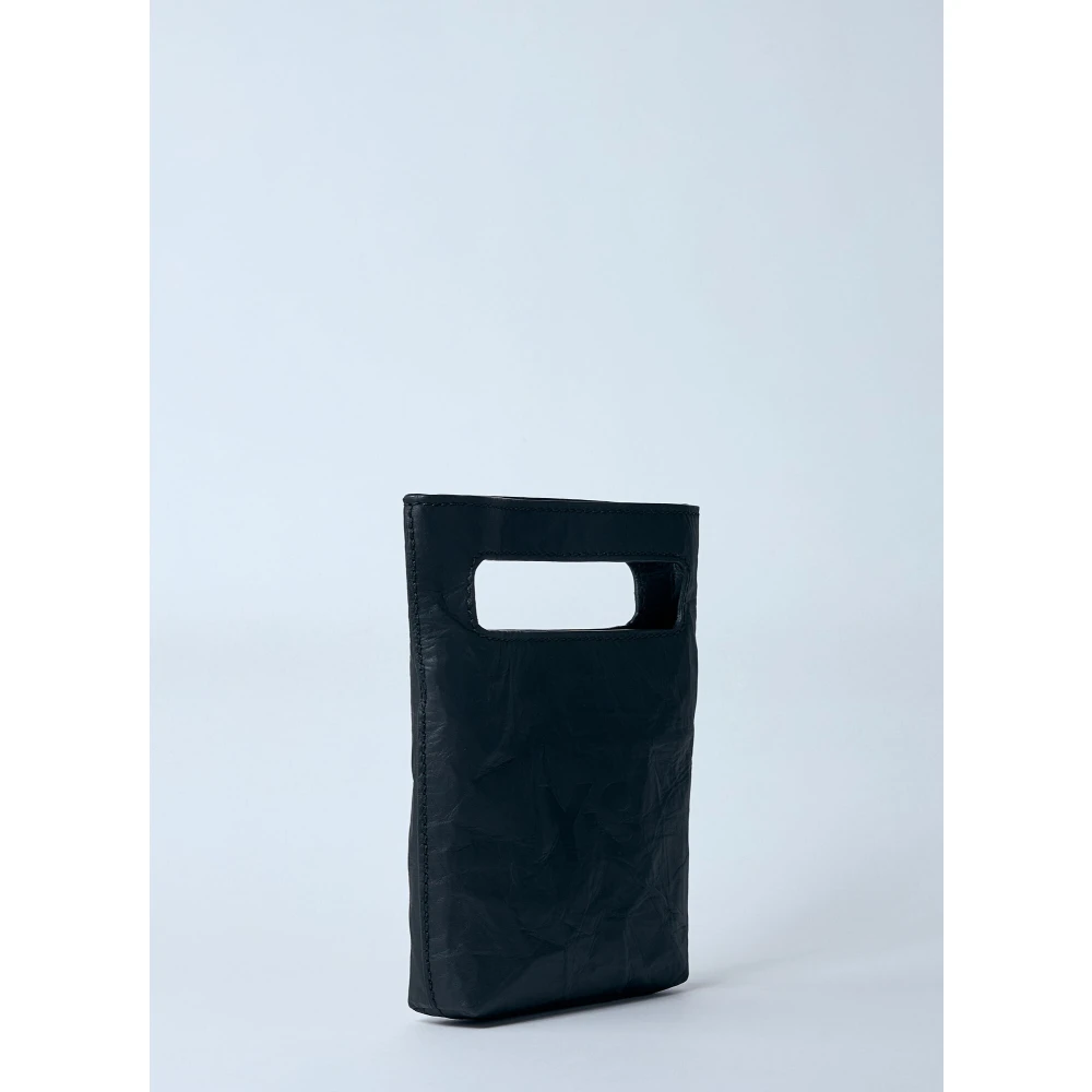 Y-3 Gekreukelde Finish Mini Tote Tas Black Heren