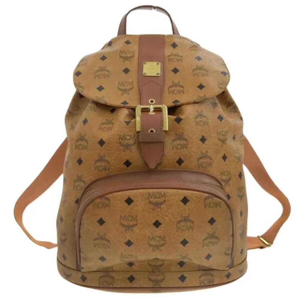 MCM Pre-owned Canvas backpacks Brown Dames