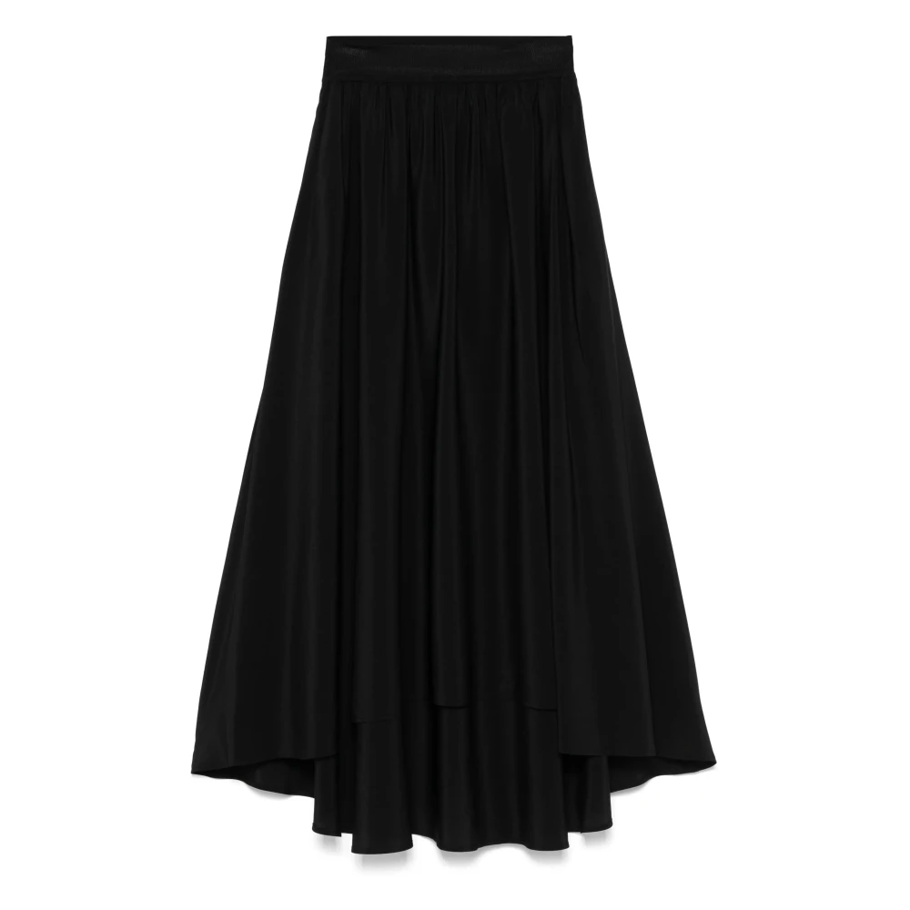 Joseph Women's Black Midi Skirts, S, Silk Midi Skirt