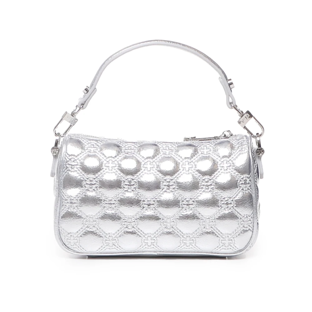 V73 Zilveren Schoudertas met Logo Gray Dames