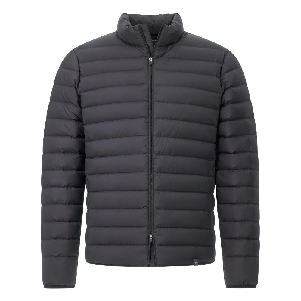 Boggi Milano Herren Blau Technische Bomberjacke Aus Funktionsgewebe