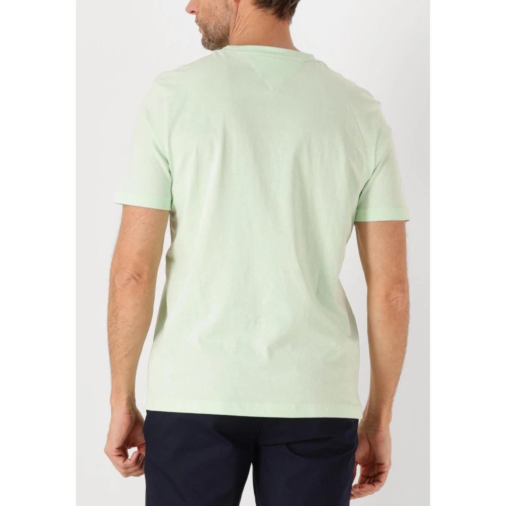 Tommy Hilfiger Groene Monotype Tee voor Mannen Green Heren