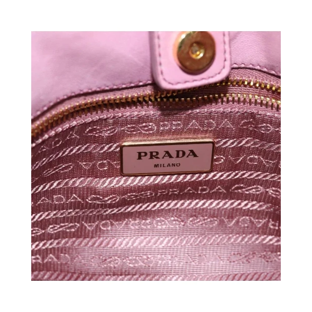 Prada Vintage Pre-owned Nylon handbags Pink Dames