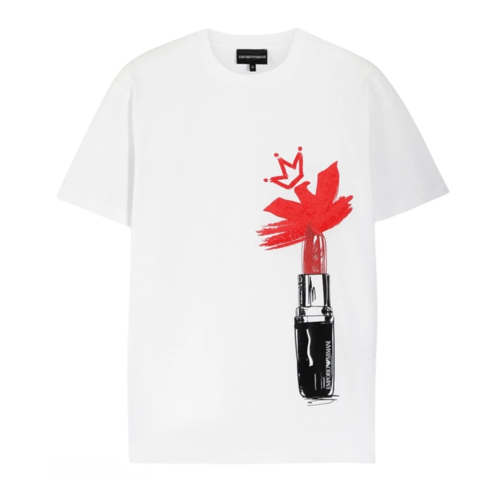 Emporio Armani White T-Shirts, Female, Xs, Short Sleeve T-Shirt 6R2t7y2jidz01i8