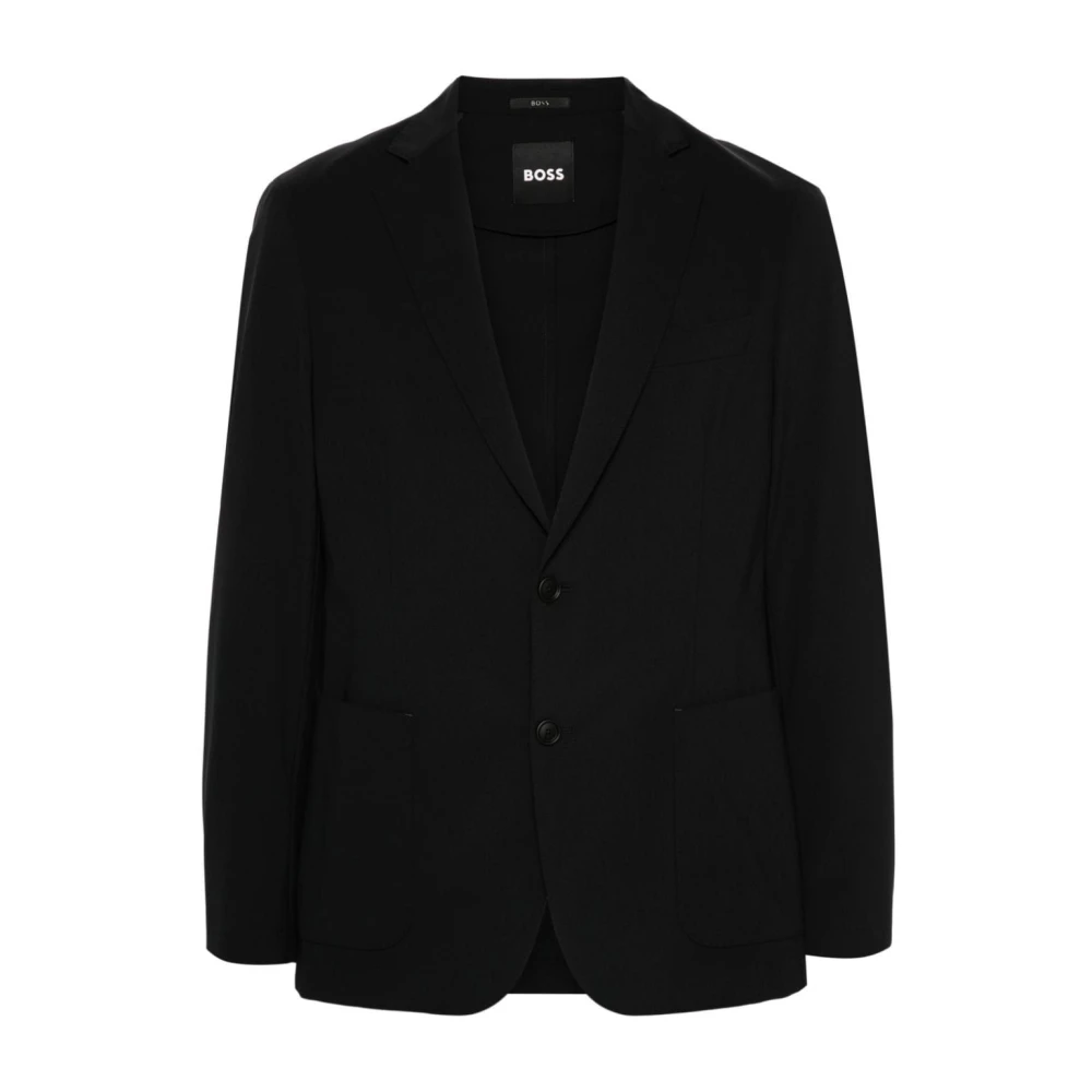 Hugo Boss Stretch Jersey Blazer Black Heren