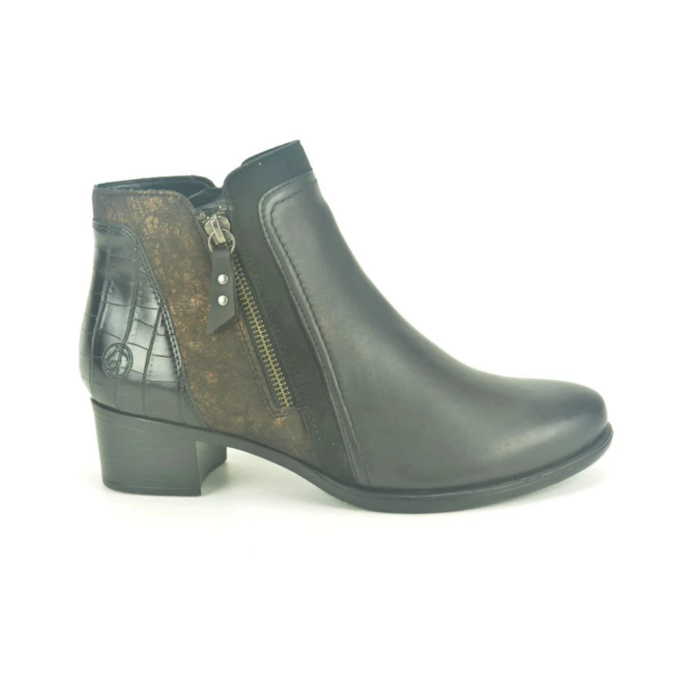 Remonte Zwart Botje +Tiret 3cm