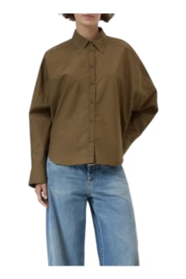 Relaxed Poplin Blouse