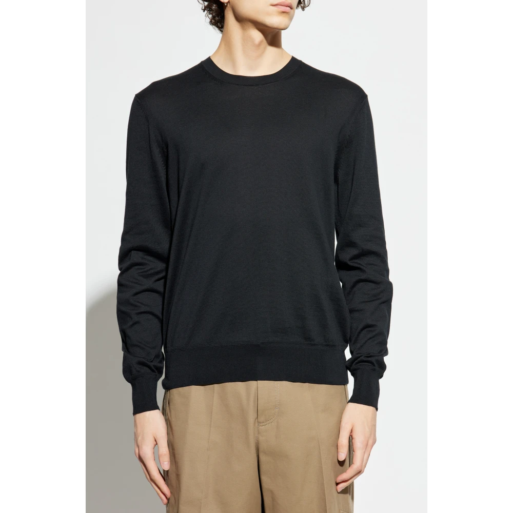 Tom Ford Katoenen trui met ronde halslijn Black Heren